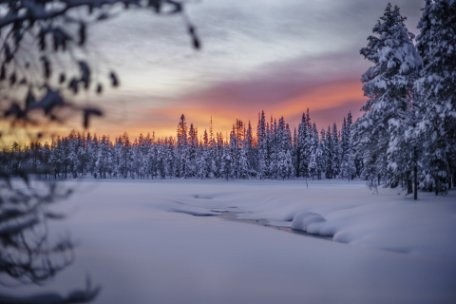 finlandia paisaje nevado